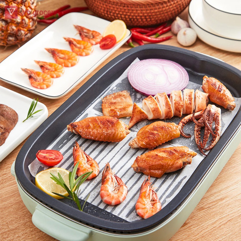 [HÀNG CÓ SẴN] Giấy nến cắt sẵn theo kích thước khay lò nướng ( 100 tờ)