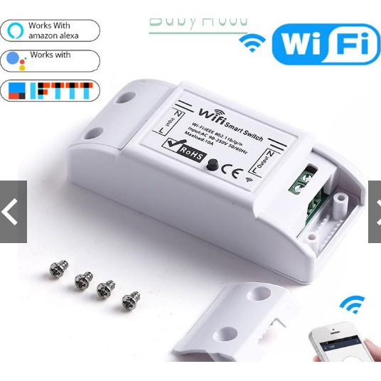 Công Tắc Thông Minh Wifi - Wifi Smart Switch, Làm việc với Ewelink, Điểu Khiển Thiết Bị Từ Xa Bằng Đ