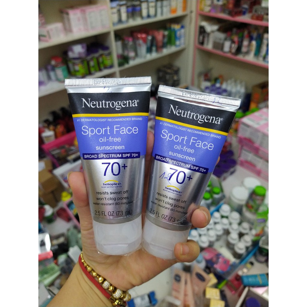 Kem Chống Nắng Neutrogena Sport Face SPF 70 từ Mỹ