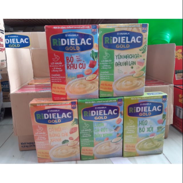 Combo 4 hộp_ Bột ăn dặm đủ vị (Hộp 200g)