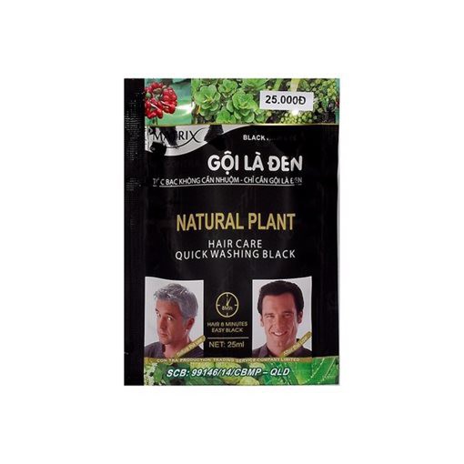 Dầu Gội Nhuộm Tóc Matrix Gội Là Đen 25ml