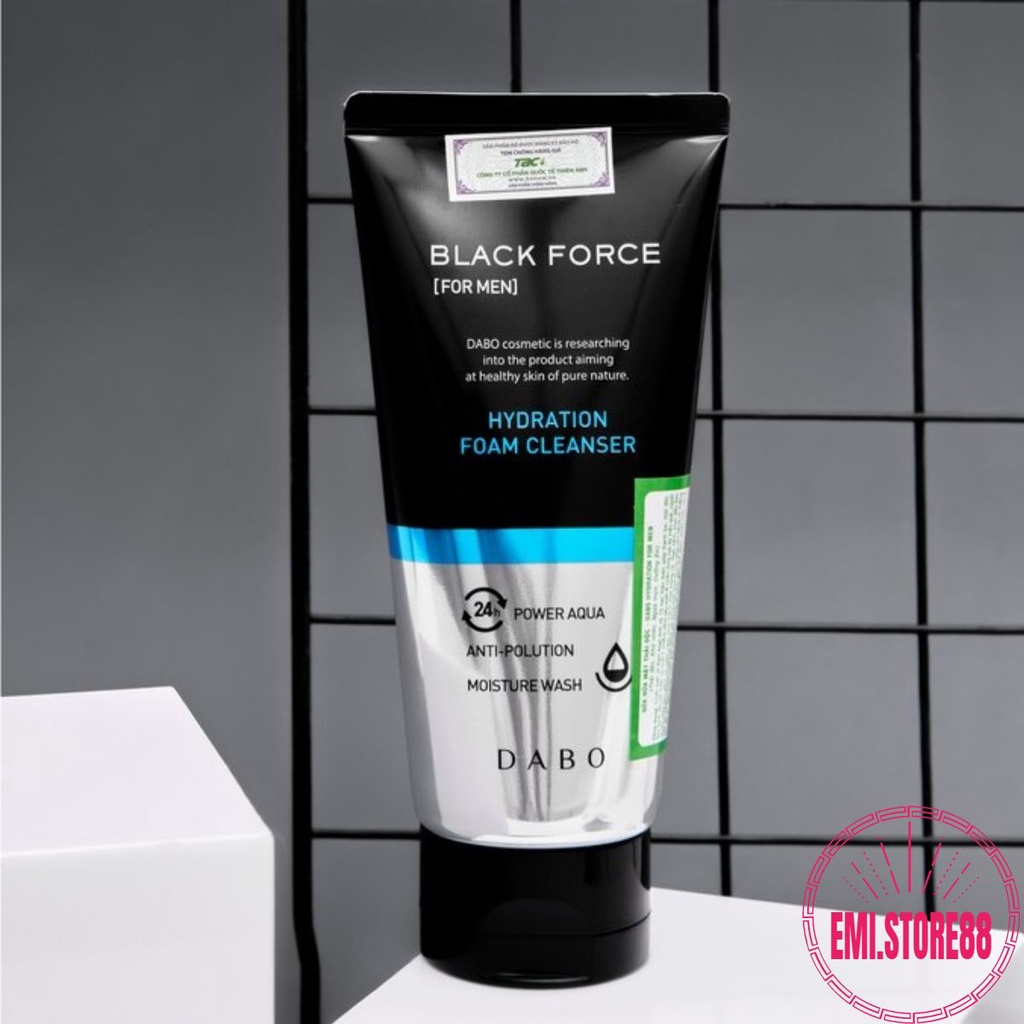 Sữa Rửa Mặt Dành Cho Nam Da Dầu, Mụn Cao Câp Hàn Quốc - Dabo Hydration For Men 120ml NEW