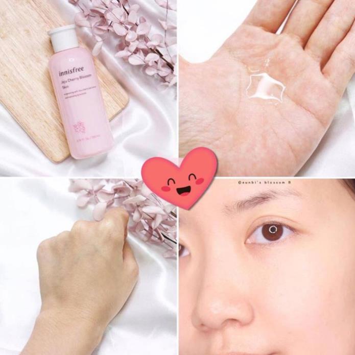 Nước Hoa Hồng TONER Chiết Xuất Từ Lá Hoa Anh Đào Hoàng Gia Innisfree Jeju Cherry Blossom Skin - 200ml