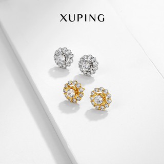 Bông Tai Nữ Mạ Vàng, Thiết Kế Mặt Đá Hình Hoa, Phong Cách Sang Trọng Hàn Quốc - XPBT59
