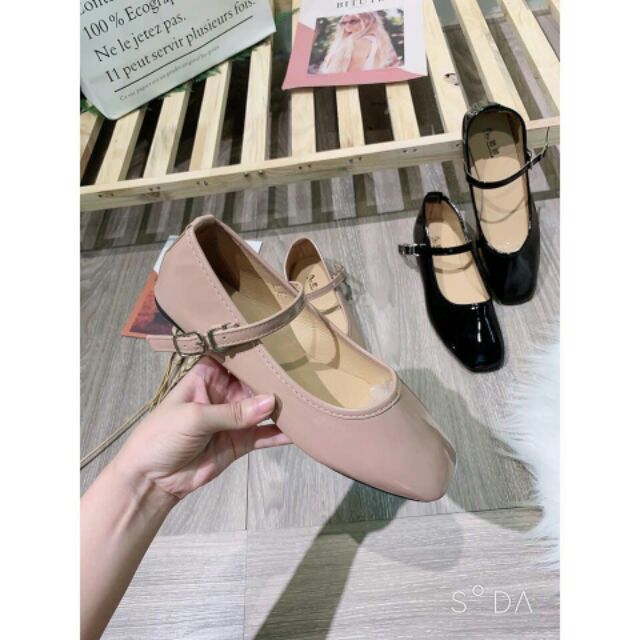 Giày bệt nữ quai cài tiểu thư điệu đà mã T90 | BigBuy360 - bigbuy360.vn