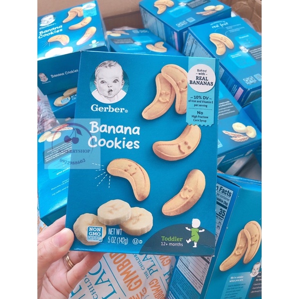 (1/24)Bánh quy Gerber Graduates chuối 142g [Hàng mỹ]