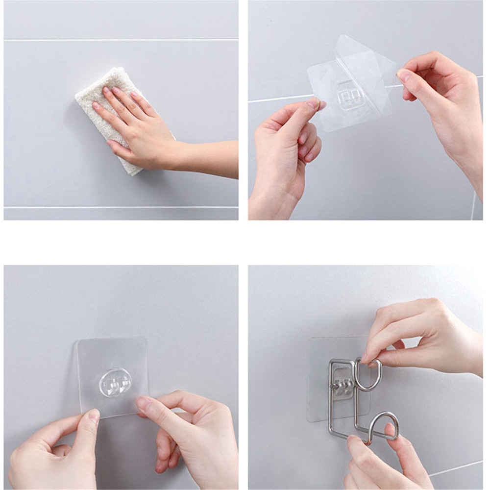 Móc dán tường treo vật dụng tiện lợi cho nhà bếp phòng tắm