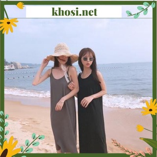 Đầm cotton 2 dây cotton 4 chiều-dv-0010