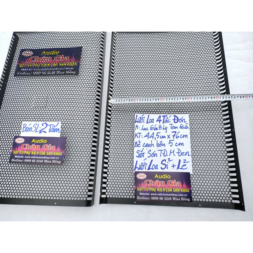 Lưới loa 4 tấc 44.5cmx 76cm 2 tấm Audio Châu Gia