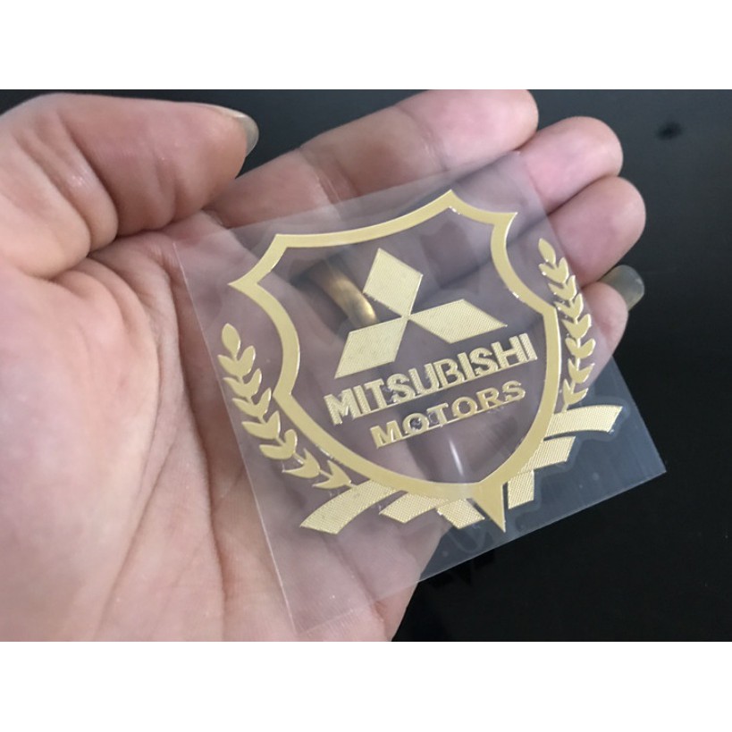 Bộ 2 logo decal nổi các hãng xe ô tô