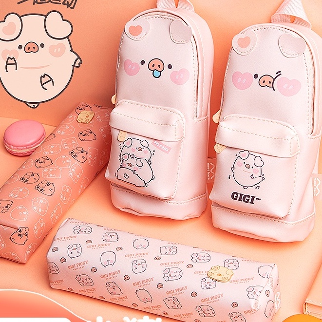 Hộp Bút Balo GiGi Piggy Ngộ Nghĩnh Dễ Thương - Pig Fans