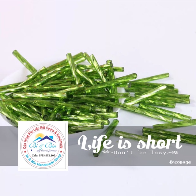 45g Cườm Khúc Thuỷ Xoắn Dài Đính Kết Trang Phục Thời Trang