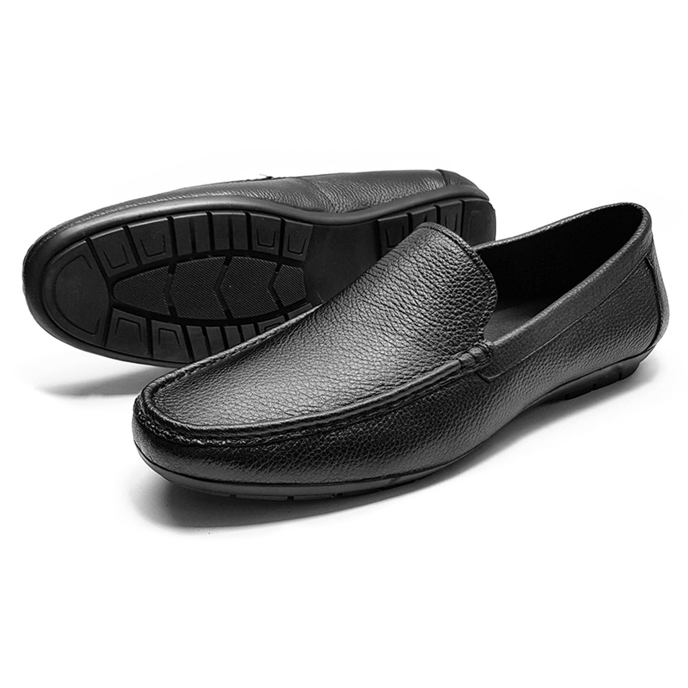 Giày Lười Nam Da Bò Thật Nguyên Miếng Siêu Mềm GM29