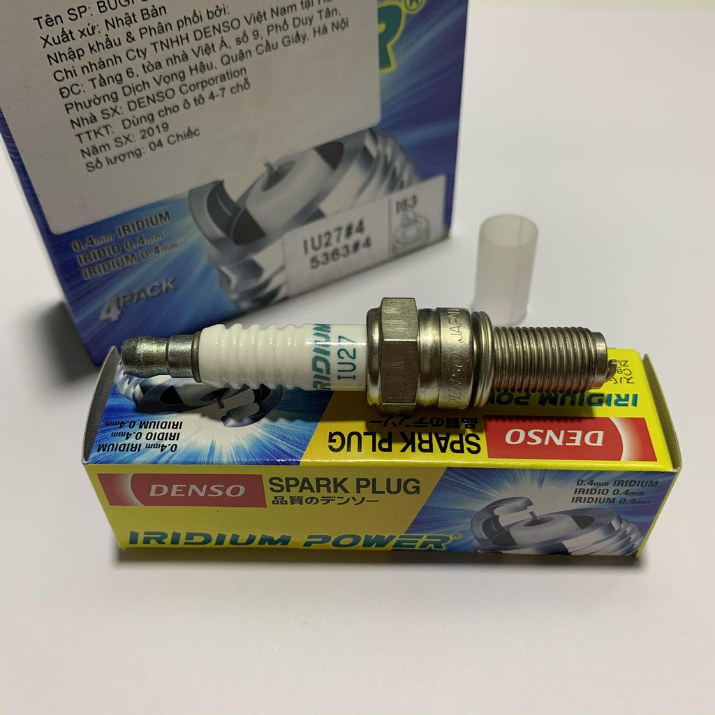 Bugi bạch kim cho Exciter 150 - Mx King - DENSO IRIDIUM POWER IU27