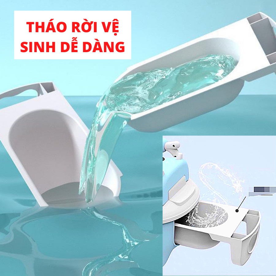 Bô Vệ Sinh Cho Bé Cao Cấp Giúp Bé Tập Đi Vệ Sinh, Có Ngăn Chứa Dễ Dàng Tháo Lắp Để Mẹ Chùi Rửa (Hàng Chính Hãng)