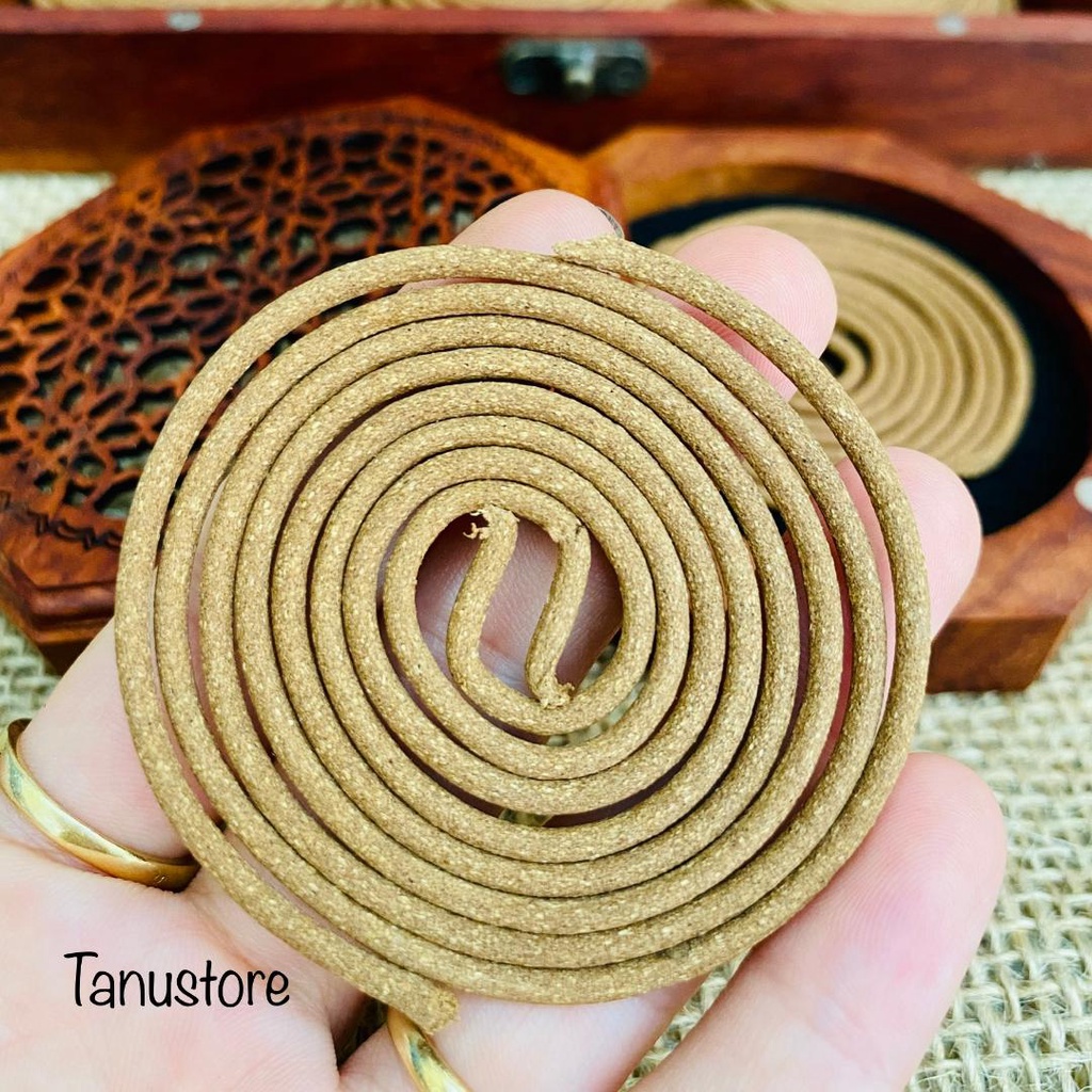NHANG VÒNG- NHANG KHOANH NHŨ HƯƠNG (FRANKINCENSE COIL INCENSE) LOẠI 2H RƯỠI- THƠM CHUẨN MÙI, THUẦN KHIẾT- TANUSTORE