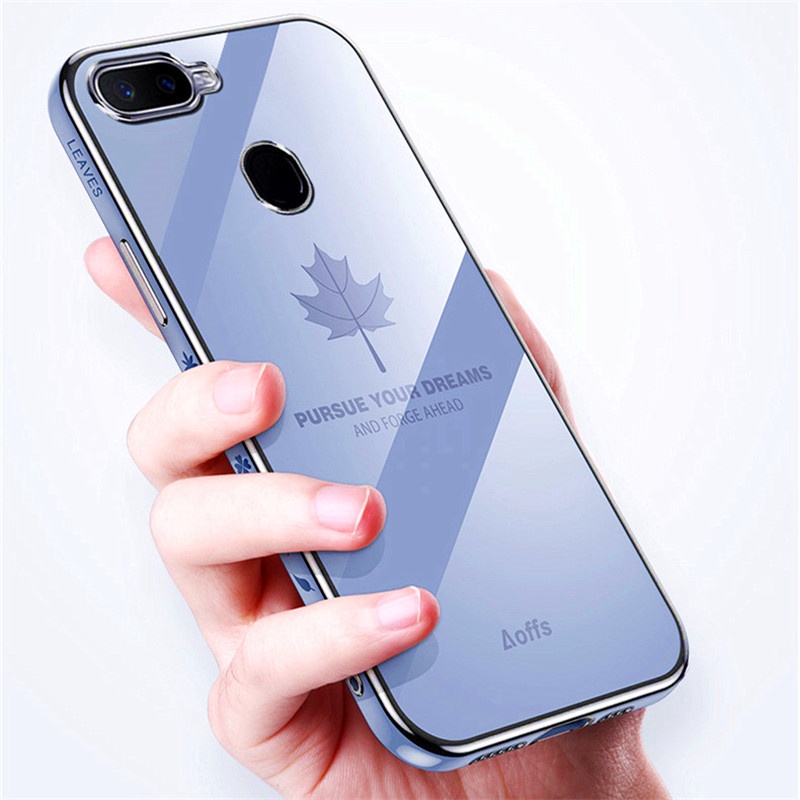 ốp lưng điện thoại mạ sang trọng tương thích với Cho OPPO F9 / F9 Pro F11 / R11 / R11S / R17 / R17 Pro Vỏ silicon mềm TPU có dây buộc case