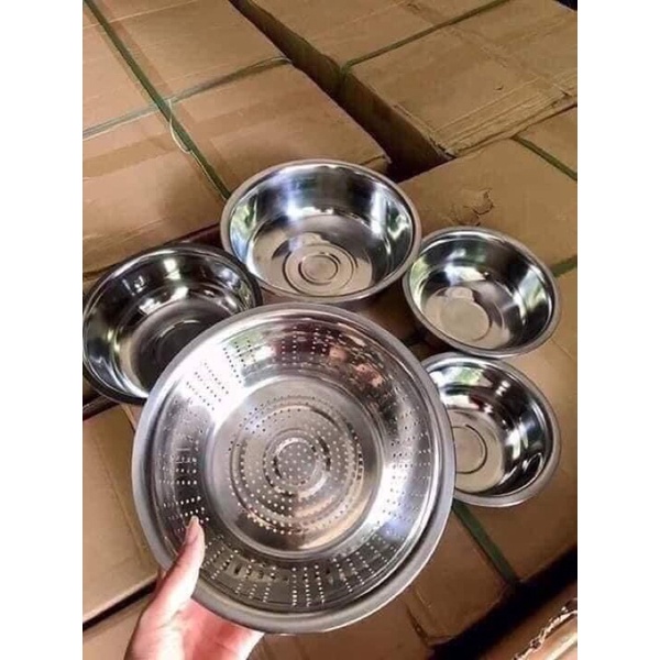 Sét 5 Rổ tô inox tiện ích