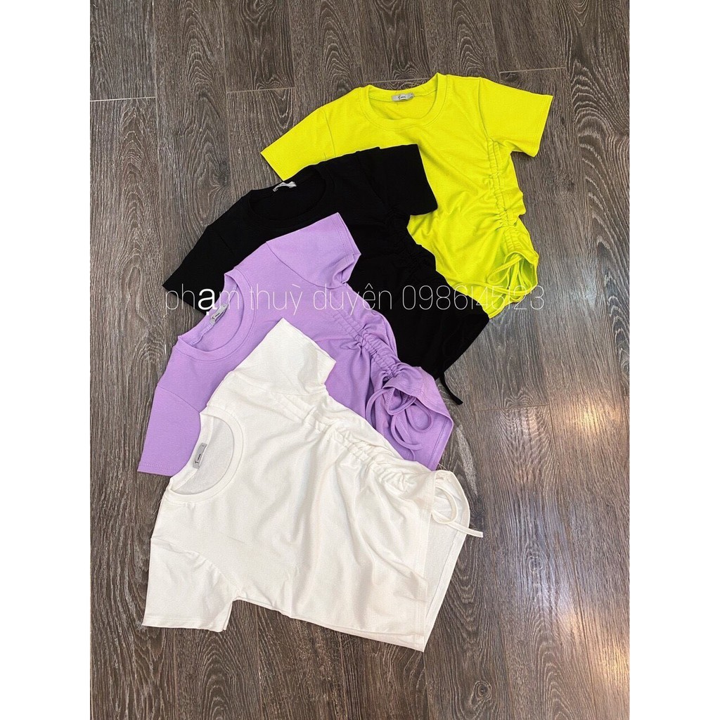 Áo borip rút 1 bên eo siêu chất TTSA0296