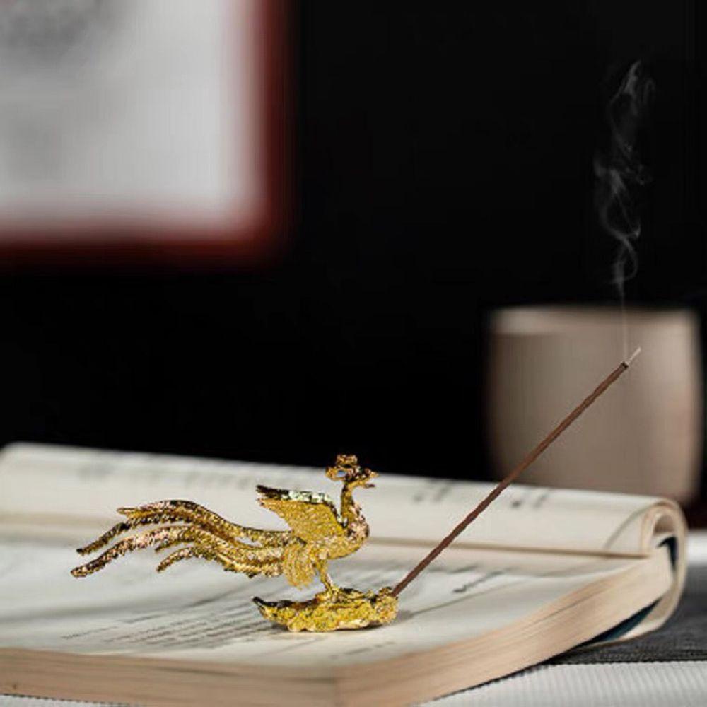 Mô Hình Chim Phượng Hoàng Mini Bằng Hợp Kim Kẽm Sáng Tạo|Giá Đỡ Nhang Trầm Hương Tiện Dụng Chất Lượng Cao