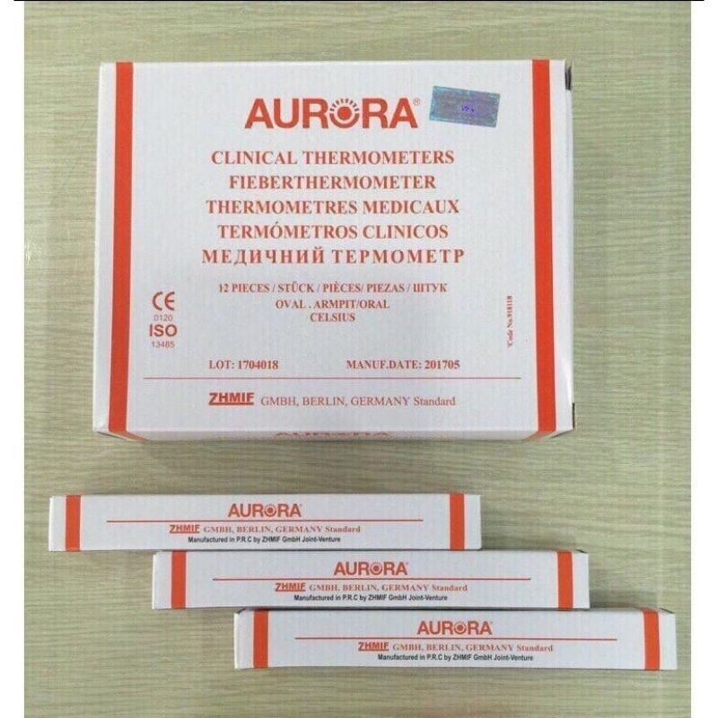 Nhiệt kế thủy ngân Aurora Đức