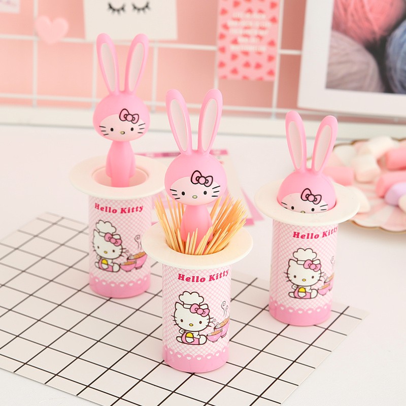 Hủ đựng tăm thỏ Hello Kitty