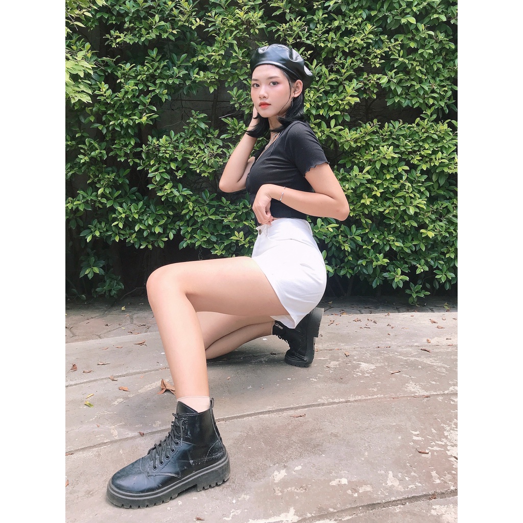 Quần đũi cạp cao chất kaki nude, co giãn - ảnh thật mẫu Shop chụp | BigBuy360 - bigbuy360.vn