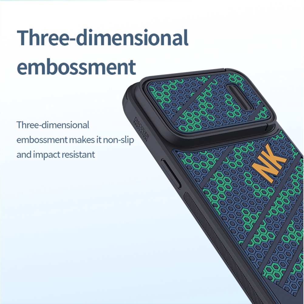 Ốp Điện Thoại NILLKIN Chống Sốc Họa Tiết Tổ Ong Cho iPhone 14 Plus