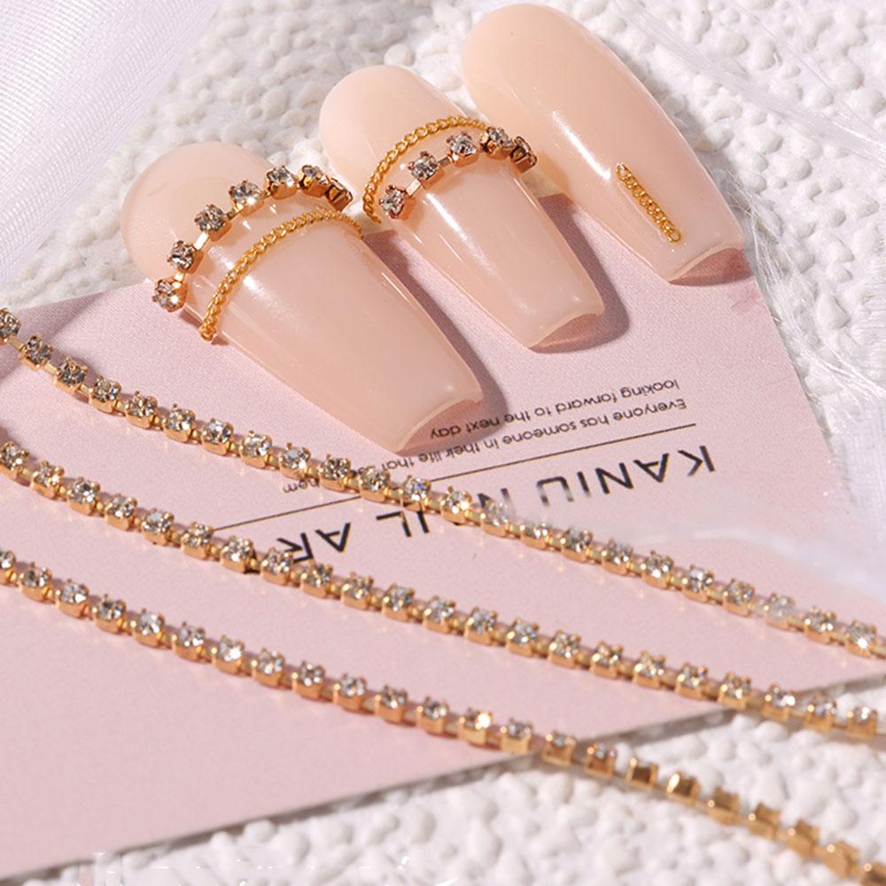 Phụ Kiện Trang Trí Móng Tay Nghệ Thuật Bằng Kim Loại 3D Sang Trọng DIY