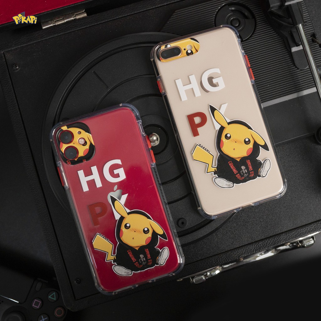 Ốp lưng iPhone PIKAPI Pokemon Heart Gold silicon trong chống ố cao cấp, ốp case ip cao su chống sốc Phụ Kiện Chính Hãng