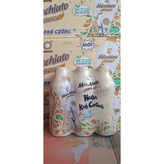 Thùng trà sữa Machiato 24 chai.Date t8/2022