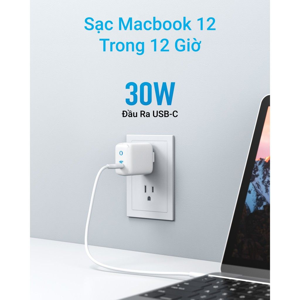 Sạc ANKER PowerPort III mini 1 cổng PIQ 3.0 30W - A2615