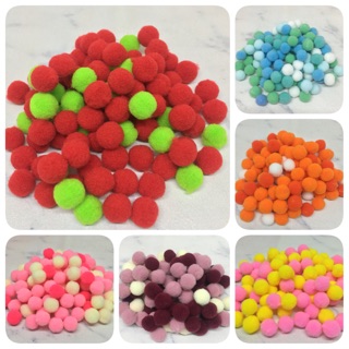 Hạt pompom size 8mm (100 viên)