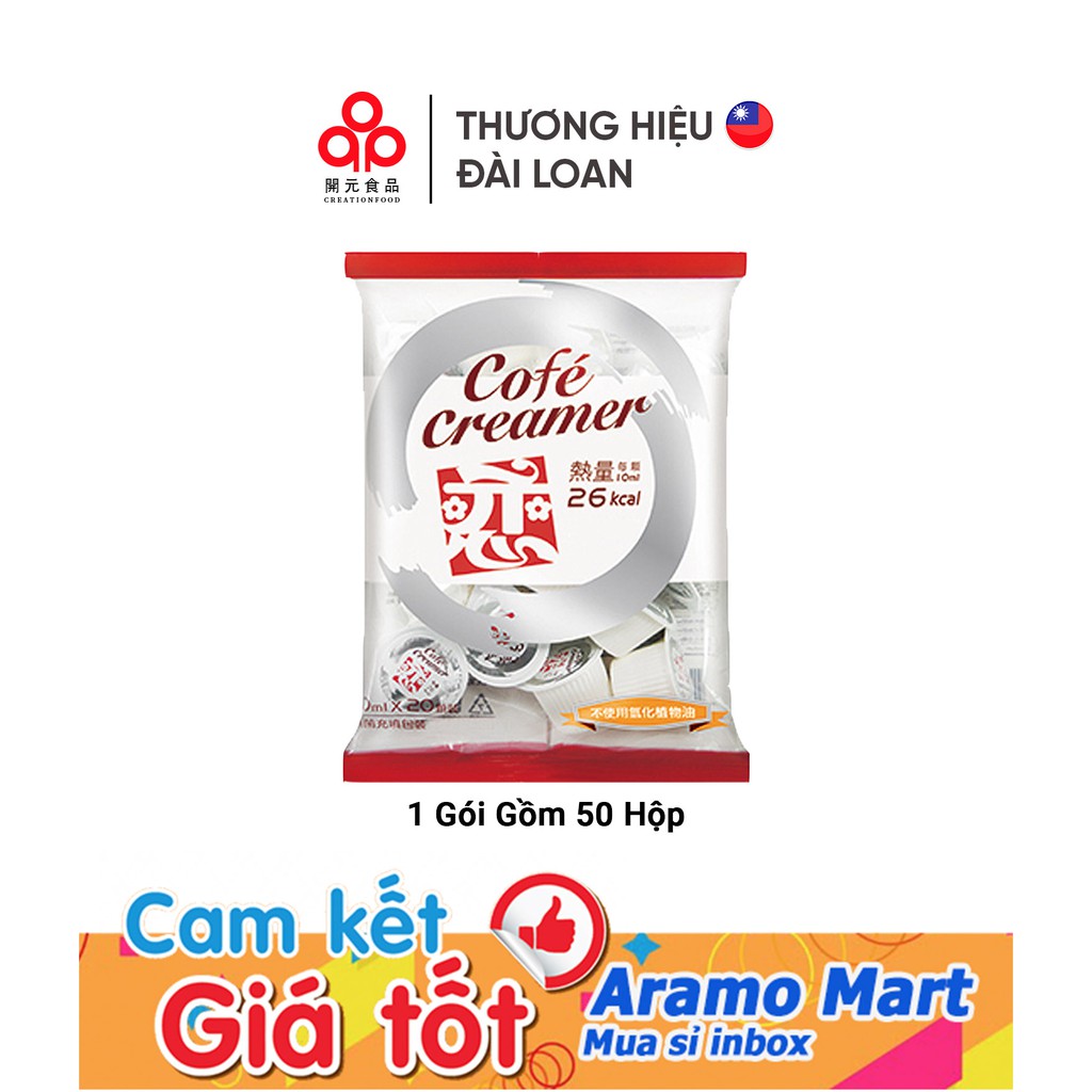 [FREESHIP] Kem Béo Coffee Creamer Creation Food Đài Loan (1gói gồm 50hộp / 1hộp 10ml)