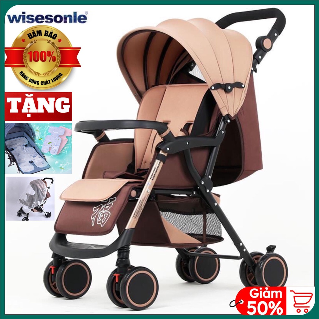 Xe Đẩy Cho Bé 2 Chiều 3 Tư Thế, Xe Đẩy Chính Hãng Wisesonle