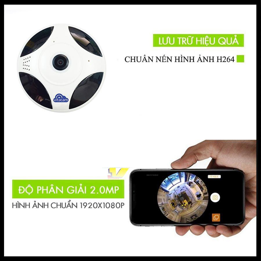 Camera IP Wifi Vitacam VR1080 mắt cá quan sát toàn cảnh HD 1080P 2.0MXP – OHNO Việt Nam | BigBuy360 - bigbuy360.vn