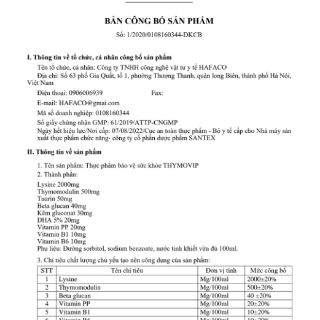 1 hộp Thymovip