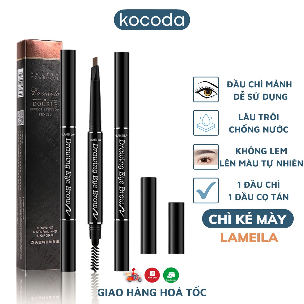 Chì Kẻ Mày Lameila 02 Đầu Không Thấm Nước Double Effect - KOCODA | BigBuy360 - bigbuy360.vn