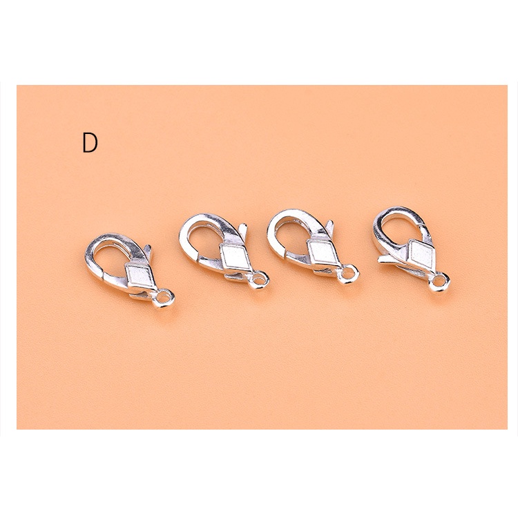 █diy゜ S925 Bạc●Bộ Phụ Kiện Làm Đồ Trang Sức Hình Trái Tim/Mèo Bằng Bạc 925 qq Có Khóa Tôm Hùm diy