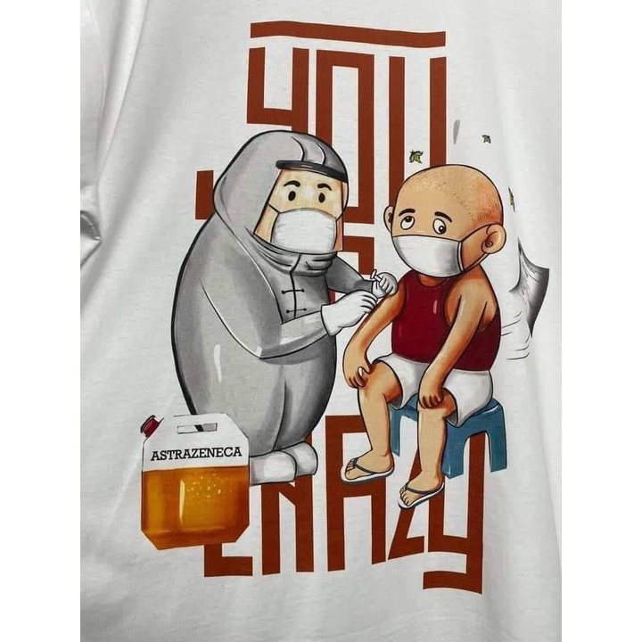 áo thun tay lỡ unisex form rộng, xác nhận đã tiêm covid áo phông nam nữ oversize [Đẳng cấp dân tiêm] - ZADOLA FASHION