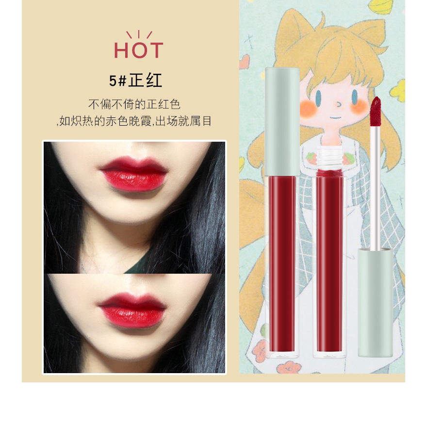 (Set 5) Son môi nhung mịn mượt kháng nước lâu trôi VONGEE | BigBuy360 - bigbuy360.vn