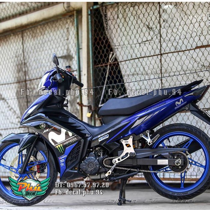 Tem rời Exciter 2011-2014 Movistar xanh đen (W)