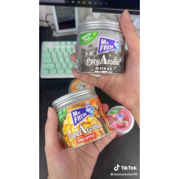 Sáp thơm phòng, nhà vệ sinh Pure Aroma , sáp thơm ô tô Mr Fresh, sắp thơm khử mùi, đuổi muỗi, hộp 230g