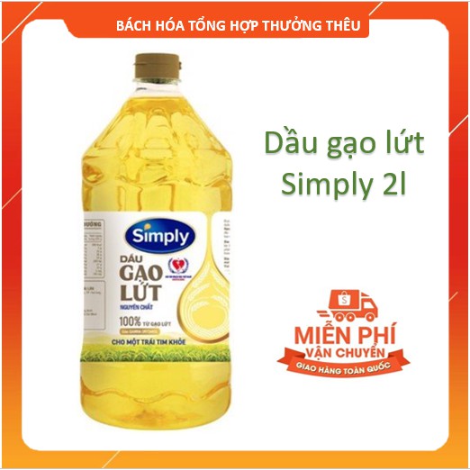 Dầu Gạo lứt  Simply 2l chính hãng