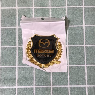 Logo Dán Xe Máy Ô Tô Bông Lúa Các Hãng Trang Trí [ Viền Vàng ]