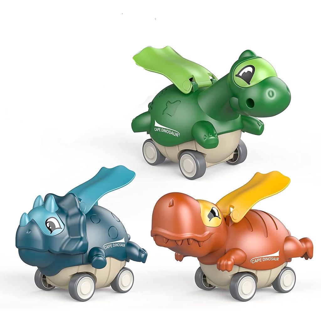 Set 3 Đồ Chơi Khủng Long Dễ Thương Dành Cho Bé 1-6 Tuổi