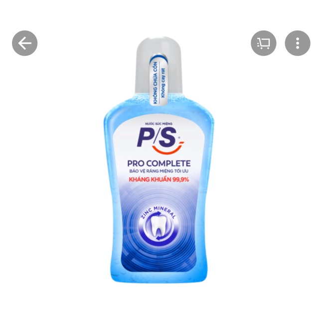 Nước súc miệng P/S Expert Protection Pro Complete