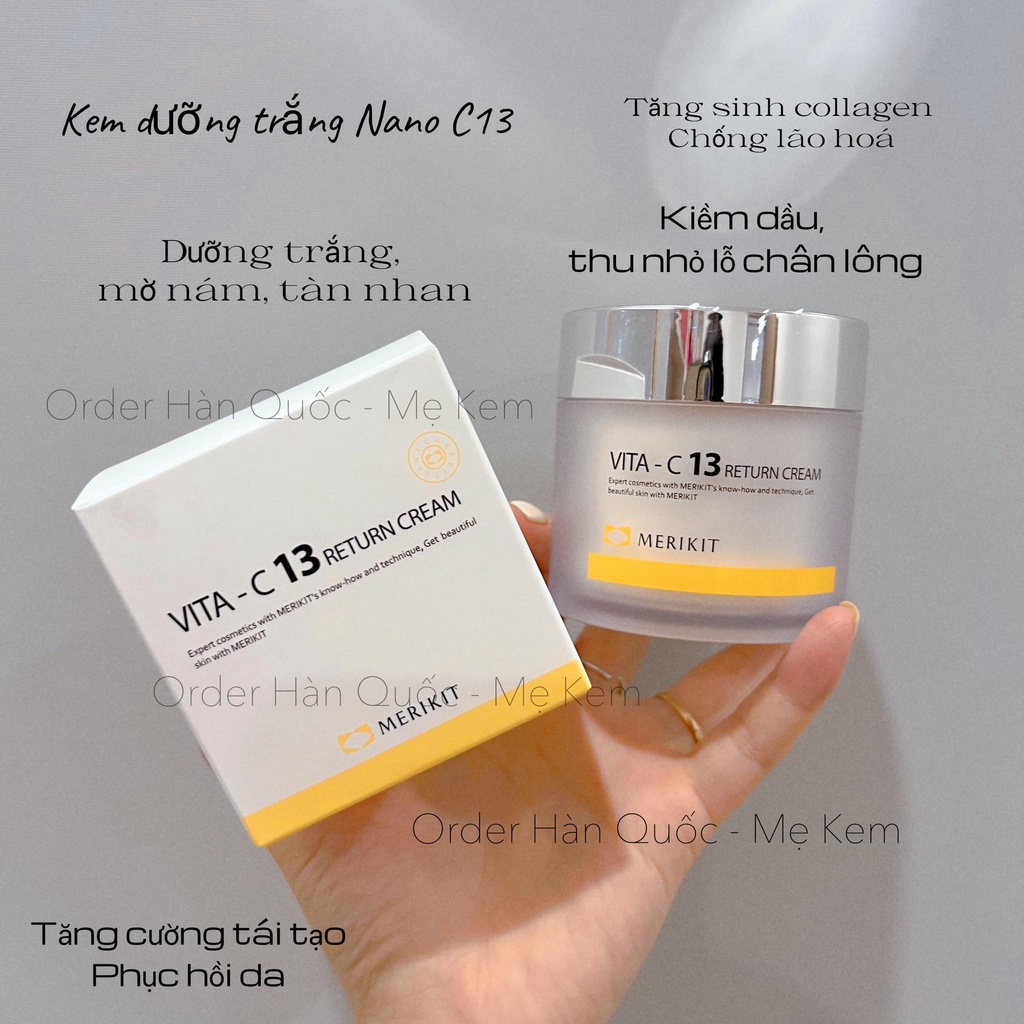 Kem dưỡng trắng phục hồi da Vita - C13 Return Cream 50ml