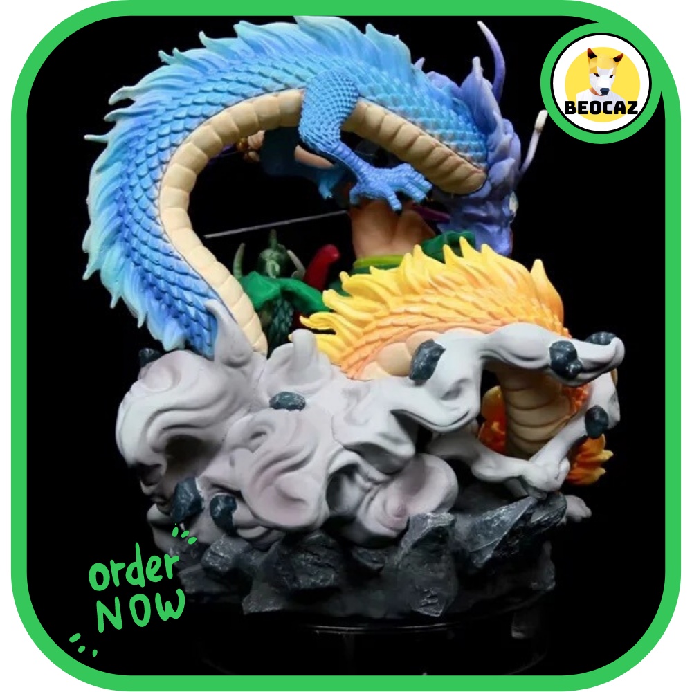 [Hỏa Tốc][Full Box] Mô hình One Piece Roronoa Zoro tam long cưỡi rồng chi tiết cao cấp bền màu an toàn One Piece