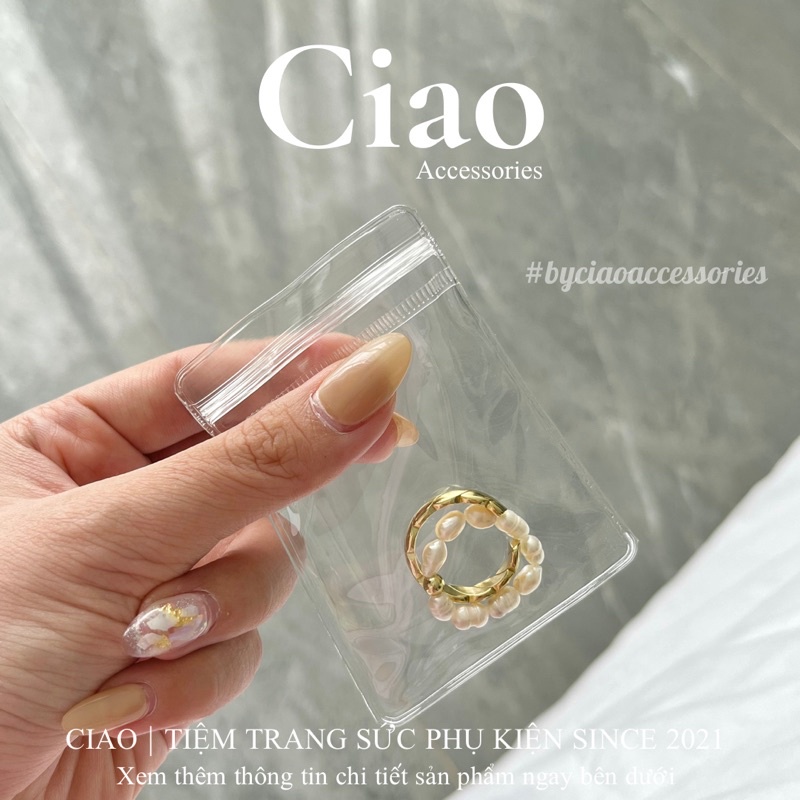 Bìa đựng PVC bảo quản trang sức phụ kiện chống oxy hoá tiện lợi Ciao accessories
